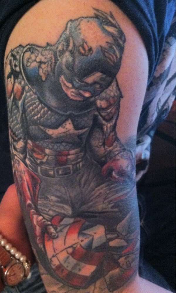 captain america tattoo