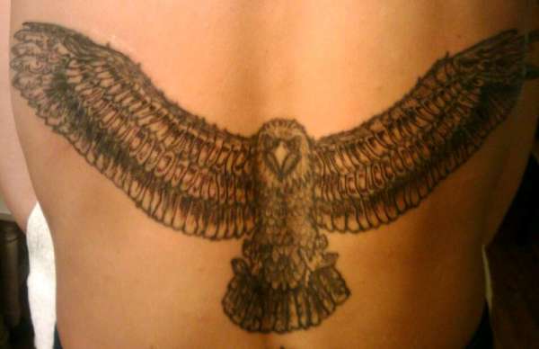 eagel back tattoo tattoo