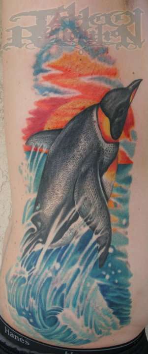 emperor penguin tattoo