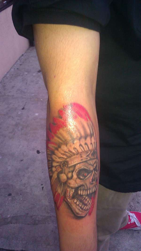 indian skull tattoo tattoo