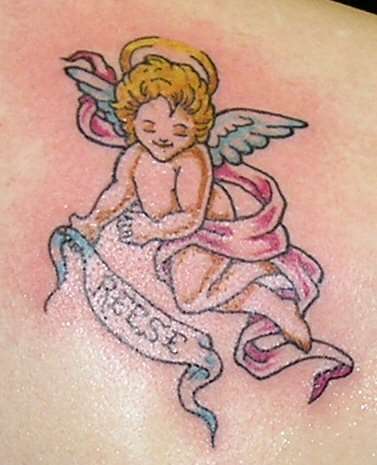 lil angel tattoo