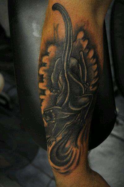 panther cover up tattoo