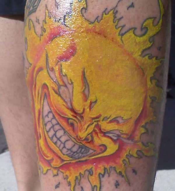 sun tattoo