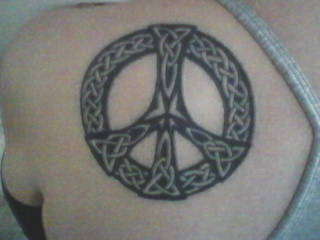 Celtic Peace Sign tattoo