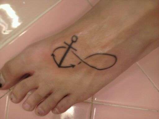 Infinity Anchor tattoo