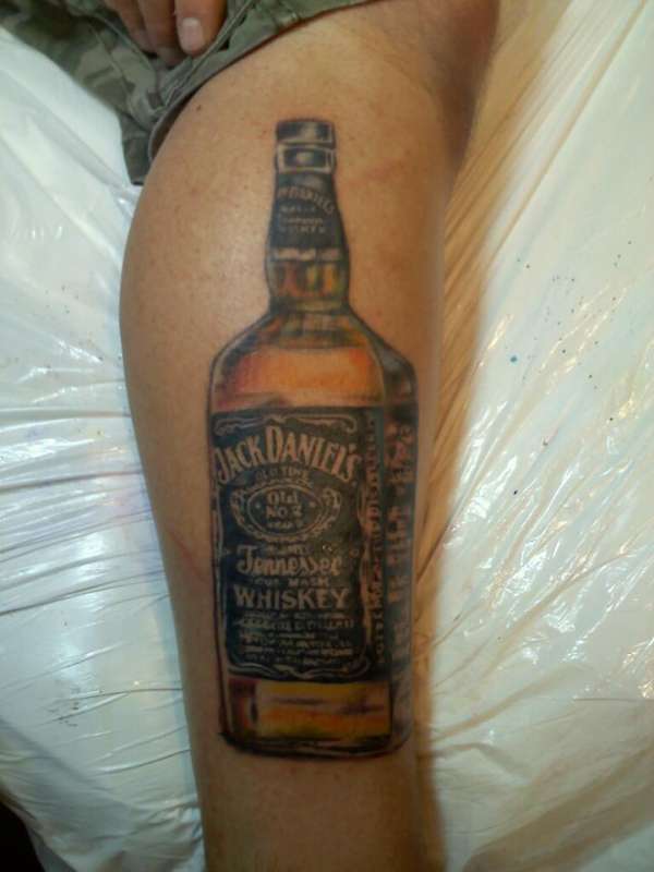 Jack Bottle tattoo
