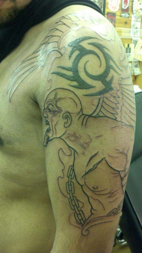 Kratos tattoo (god of war) tattoo