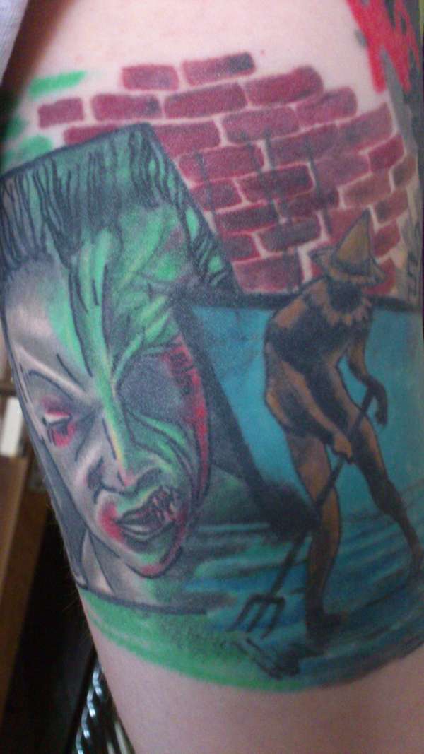 Villain Sleeve Inside Arm tattoo