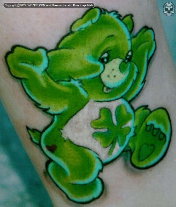 Luck bear tattoo