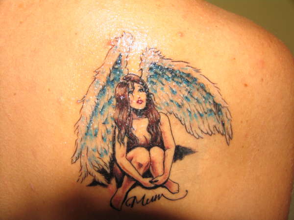 Angel for Mum tattoo