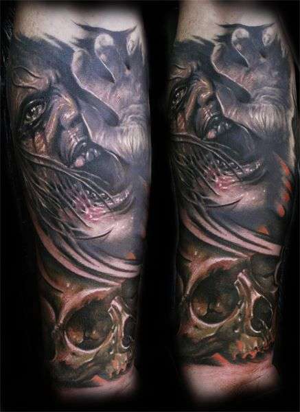 scary face 2 tattoo