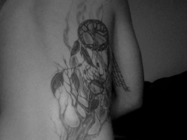 Back work tattoo