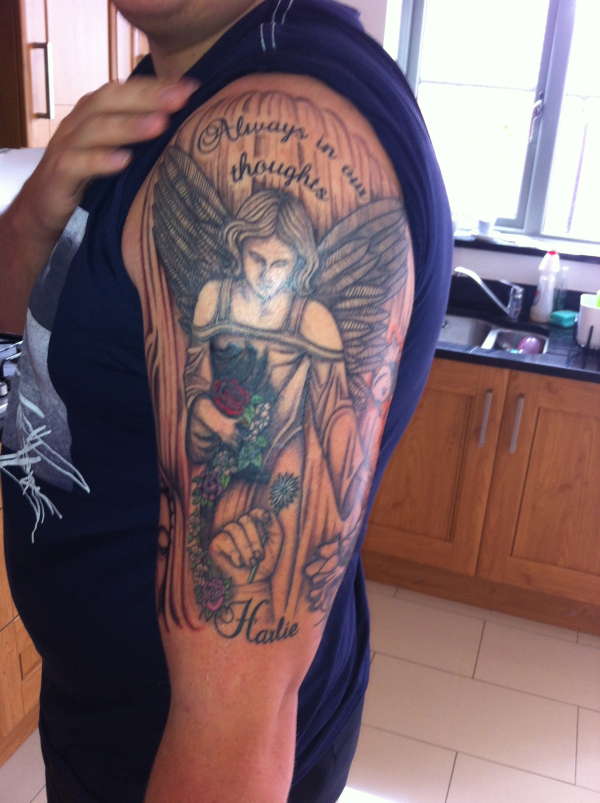 Guardian angel tattoo