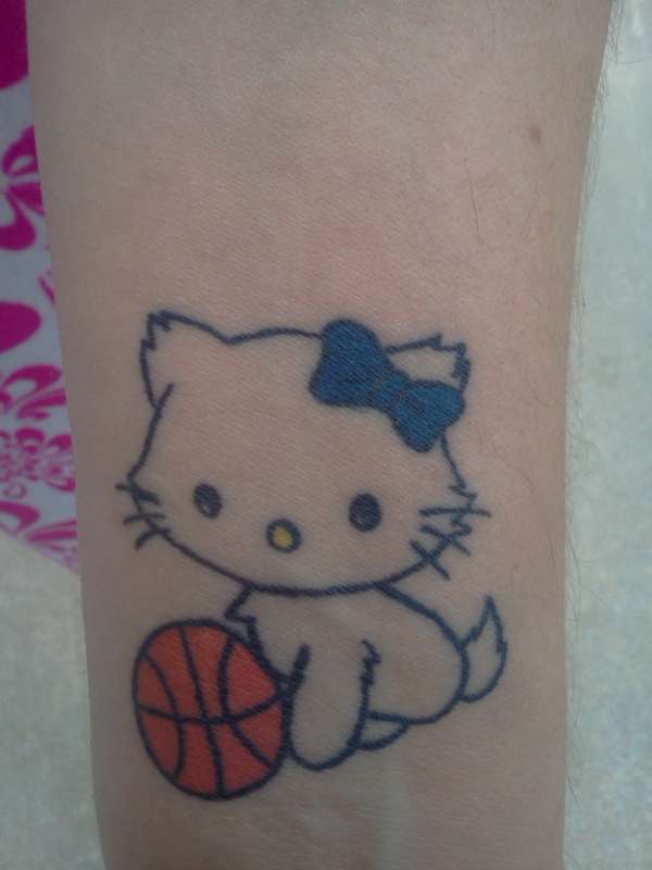 Hello Kitty Basketball tattoo