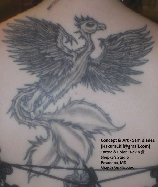 No Ashes Here (Black & Gray Version) tattoo