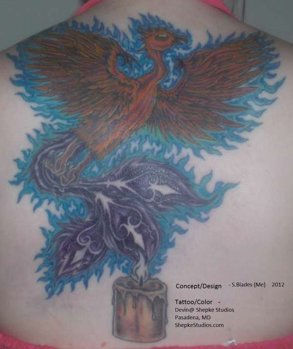 No Ashes Here (Phoenix) tattoo