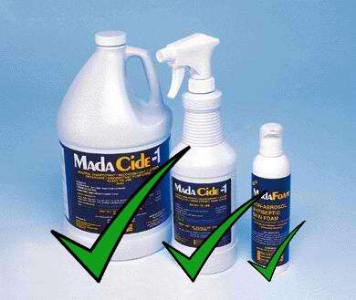 Tattoo Law Use Madacide-1 to disinfect.... tattoo