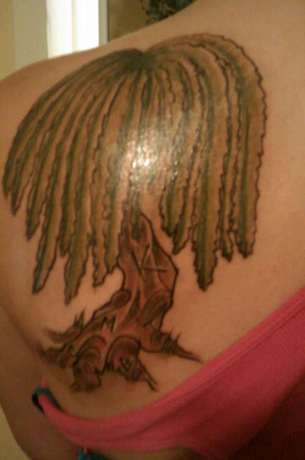 weeping willow tattoo