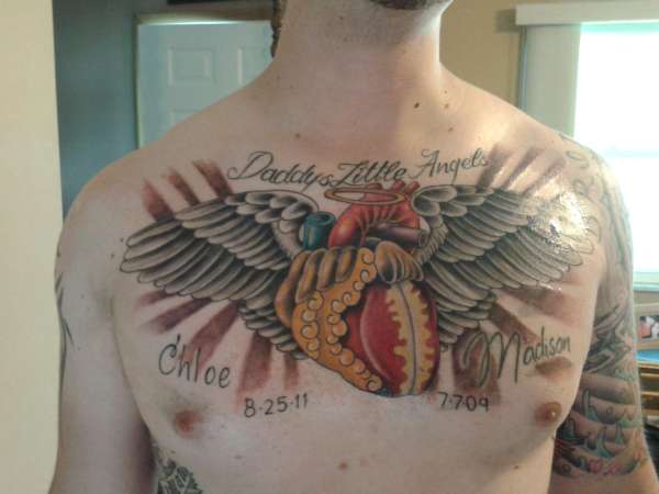 chest piece tattoo