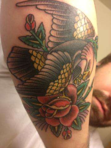spread eagle tattoo
