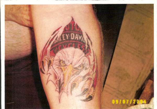 harley eagle tattoo