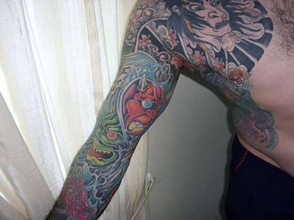 japanese style sleeve tattoo