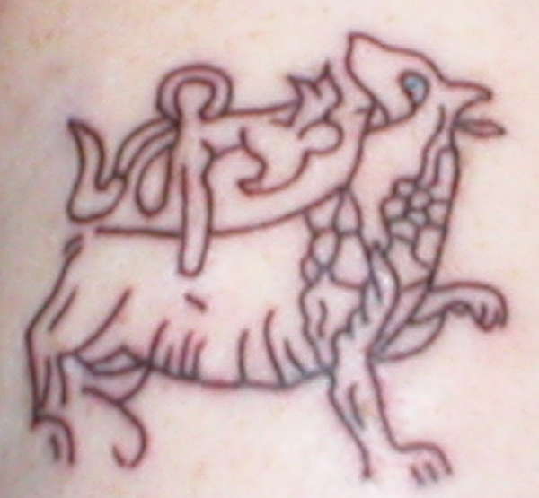 Maes Howe dragon tattoo