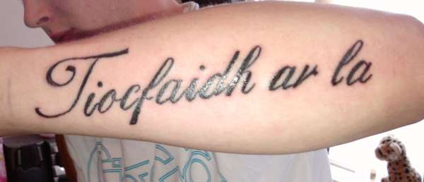 lettering tattoo