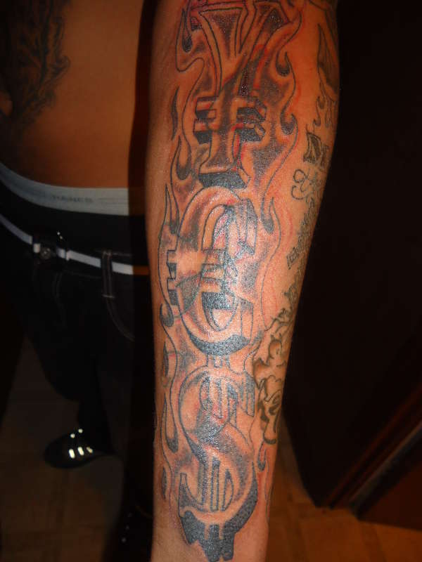 money tattoo