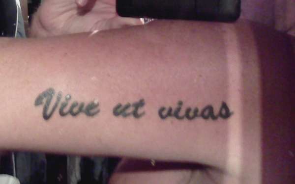 more Latin text tattoo