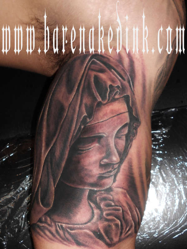 virgin mary tattoo