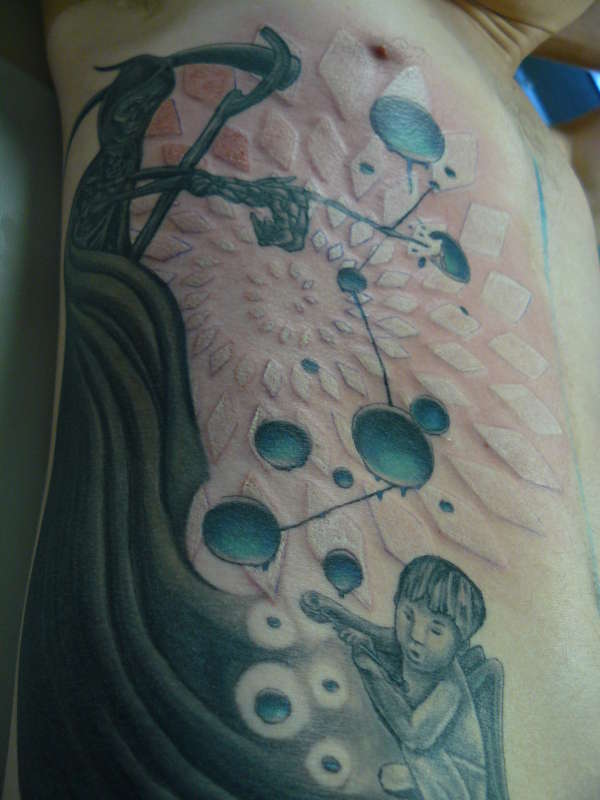 white on white tattoo