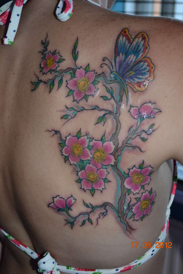 Blossom tree tattoo