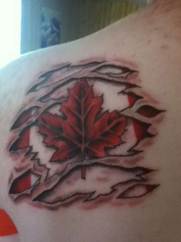 Canadian flag tattoo tattoo