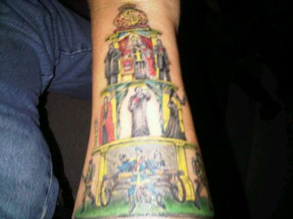 Capitalist Pyramid tattoo