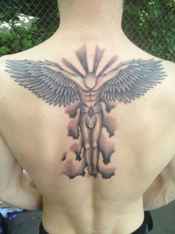 female guardian angel tattoos