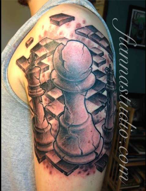 Chess 1/3 sleeve. tattoo