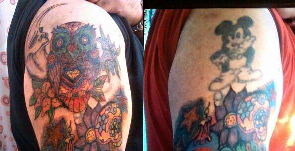 Cover up tattoo