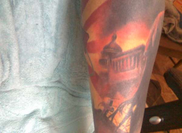 FOR THE WHITE HOUSE tattoo
