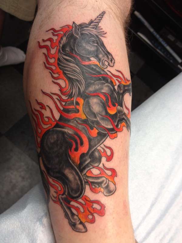 Nightmare Unicorn tattoo