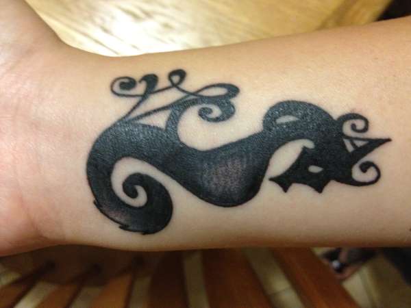 Seahorse tattoo