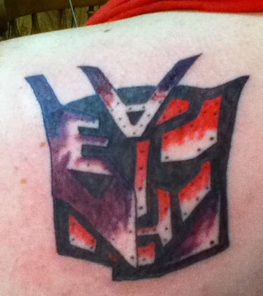 Transformer tat by Hubby tattoo