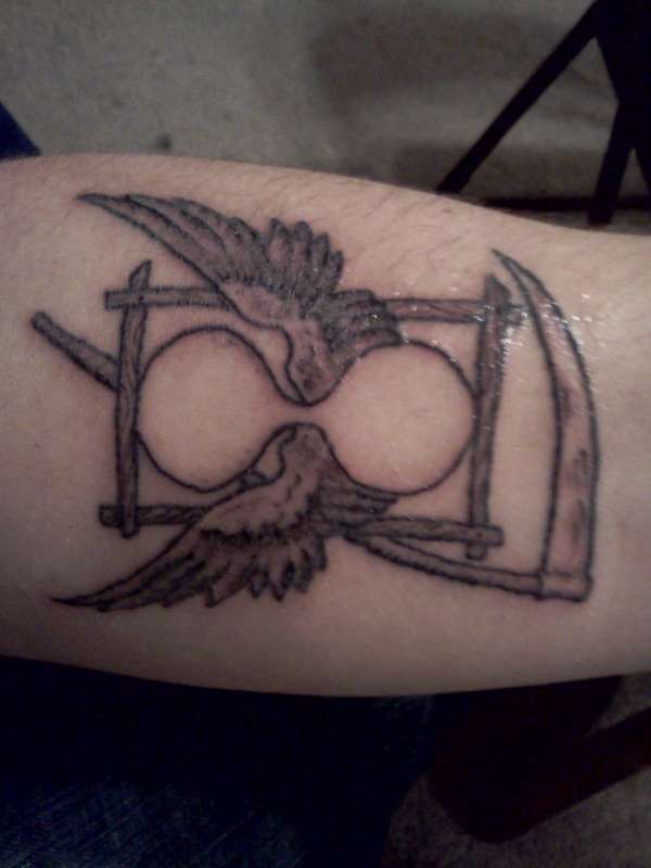 death clock tattoo