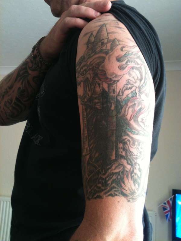 dragon cover up tattoo