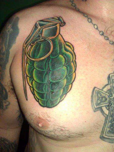 grenade tattoo