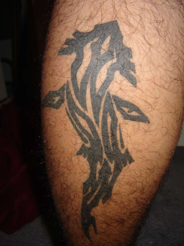 Tribal Hammerhead tattoo
