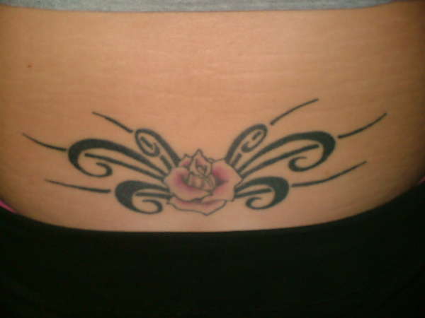 flower/tribal tattoo