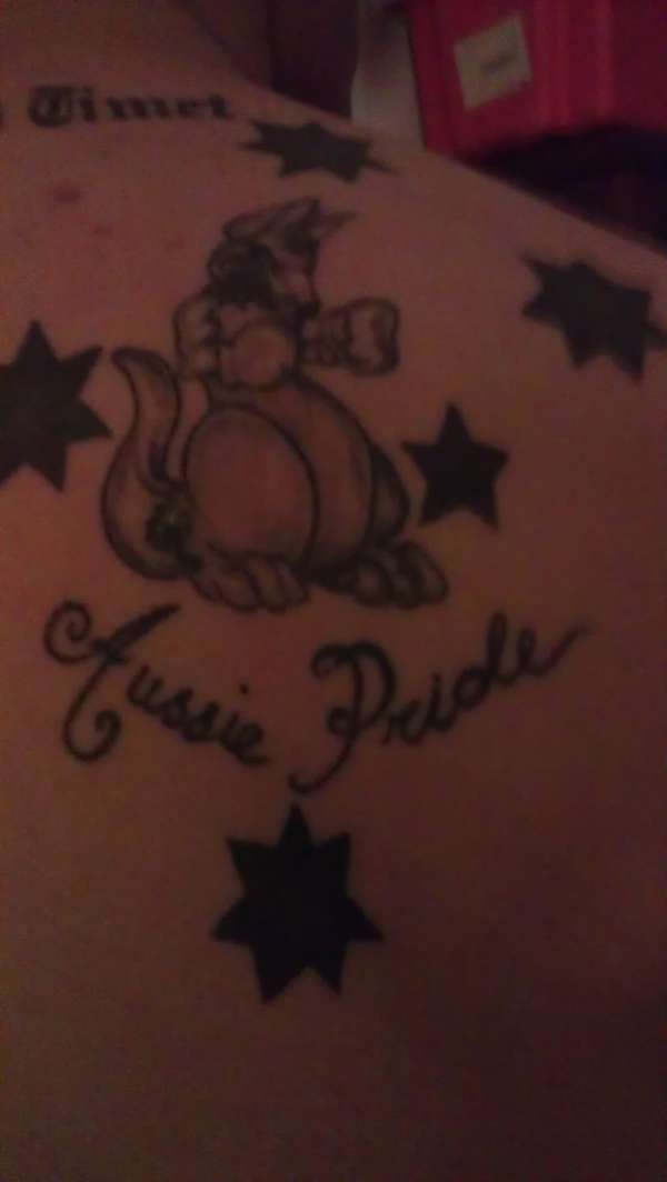 my aussie pride tat ( the kangaroo is freehand) tattoo