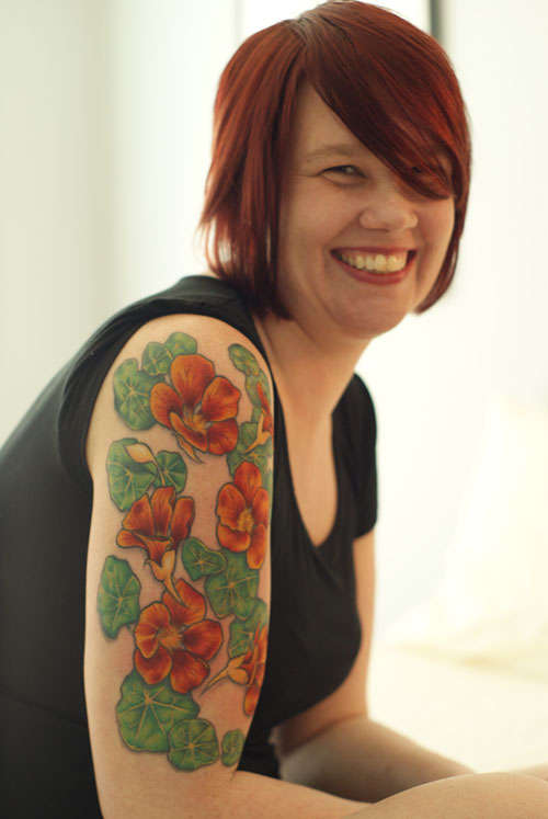 nasturtiums tattoo