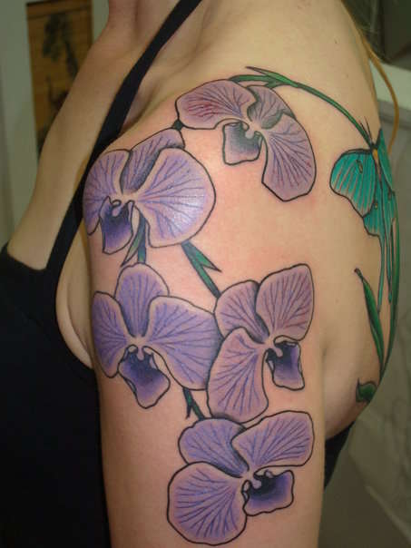 orchids tattoo